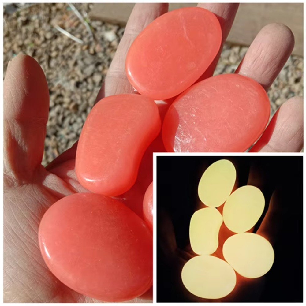 Aquarium Fish Types - 10pcs Decoration 4.5cm Luminous Pebbles Glow