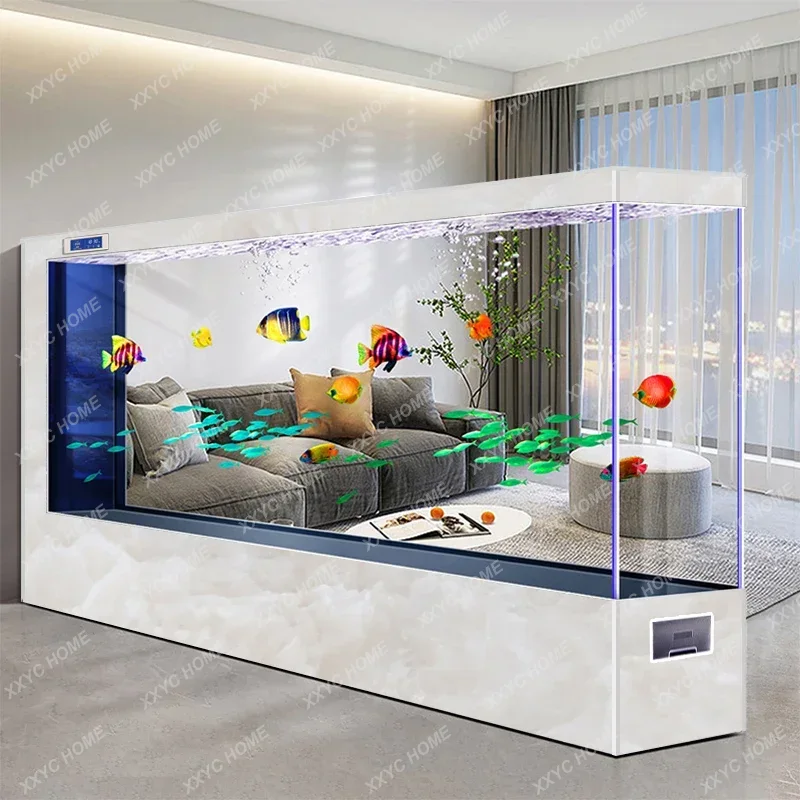 Aquarium Xxl - WWSuper large floor-to-ceiling fish tank living