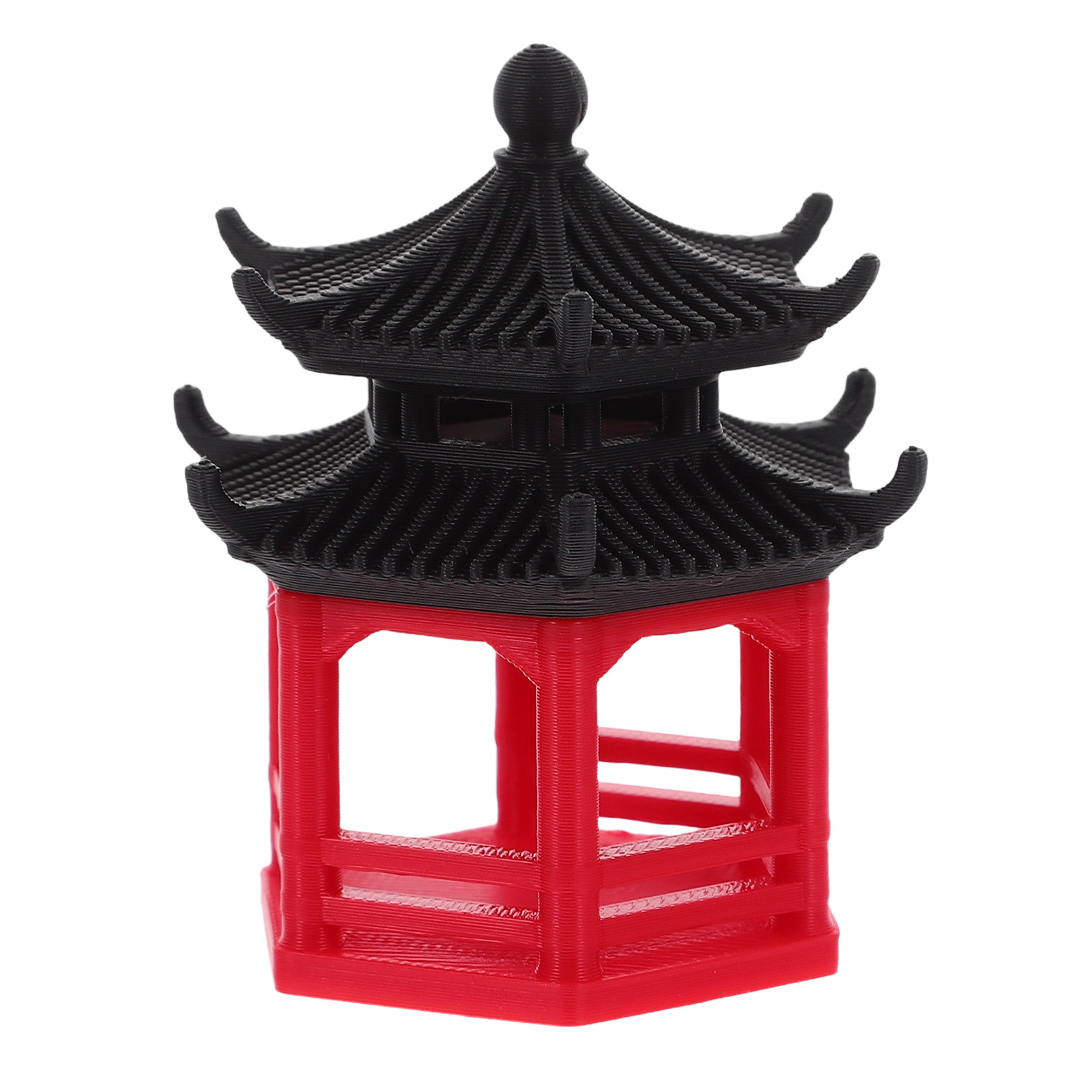 Aquarium Fish Japanese - Miniature Hexagon Pavilion Bonsai Decoration Japanese