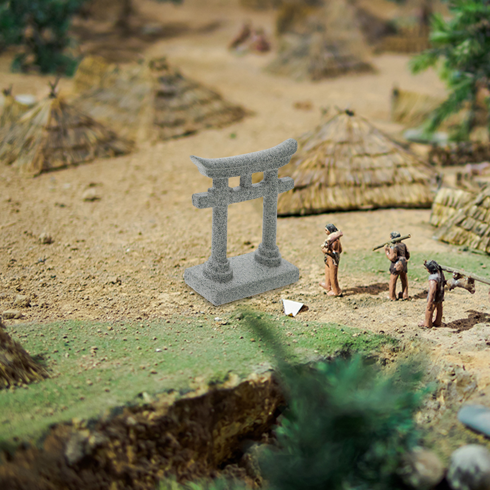 Aquarium Fish Japanese - Miniature Resin Japanese Torii Gate Aquarium