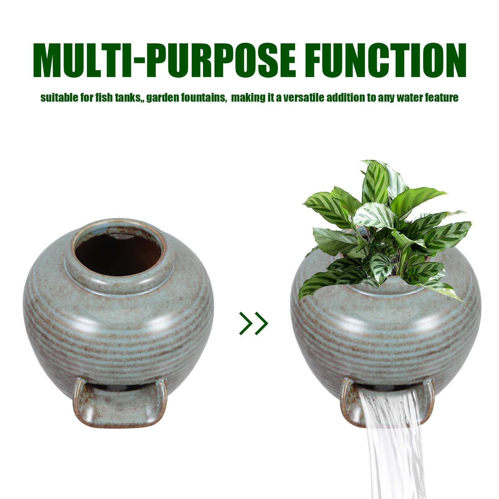 Aquarium Fish Types - Indoor Waterfall Circulating Pot Decorative Fountain