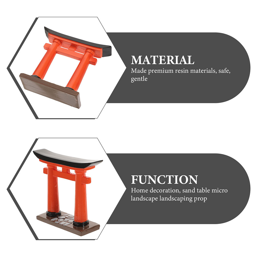 2Pcs Japanese Torii Gate Minia - Aquarium Fish Japanese reseña y precio