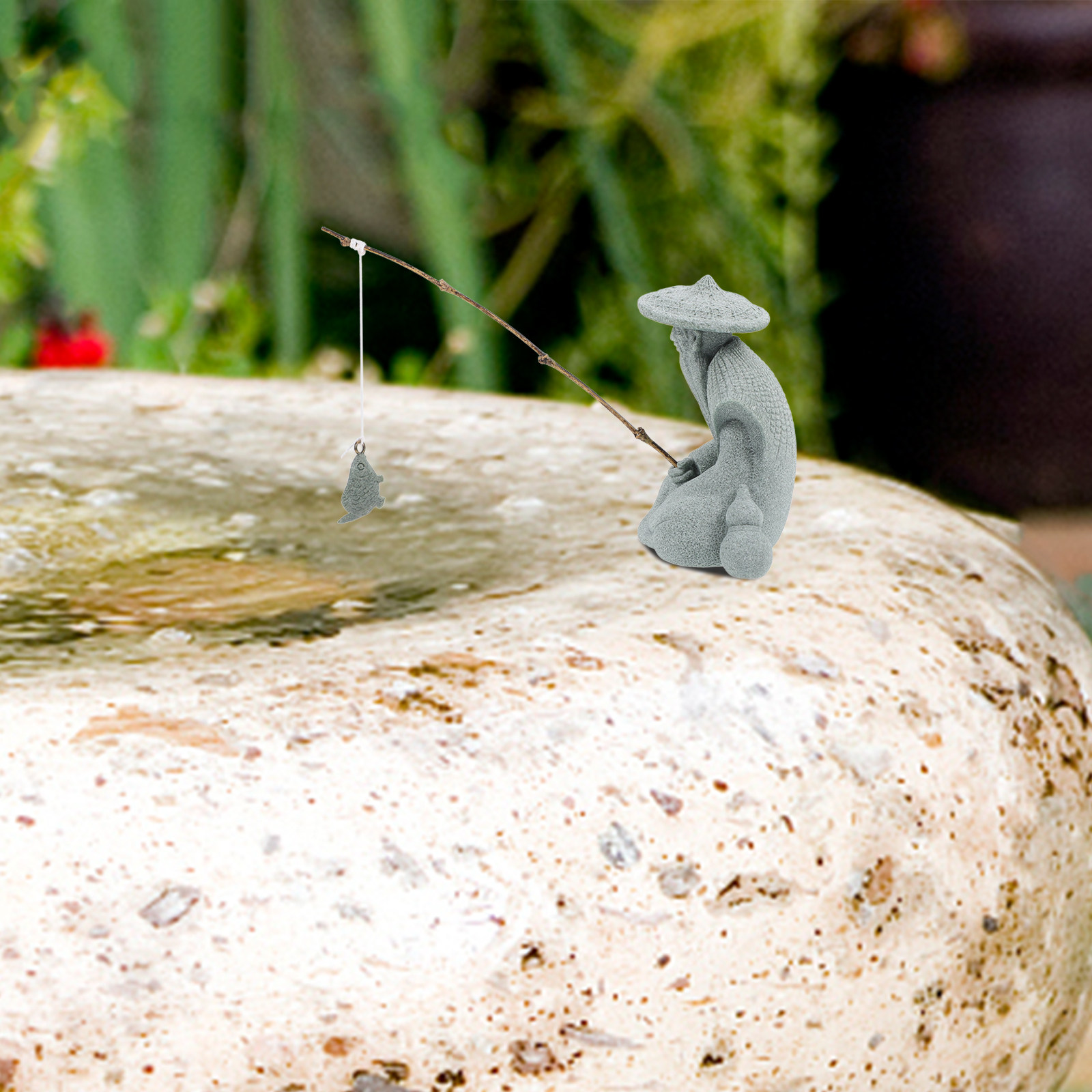 Mini Fisherman Statue Resin Ga - Aquarium Fish Japanese reseña y precio