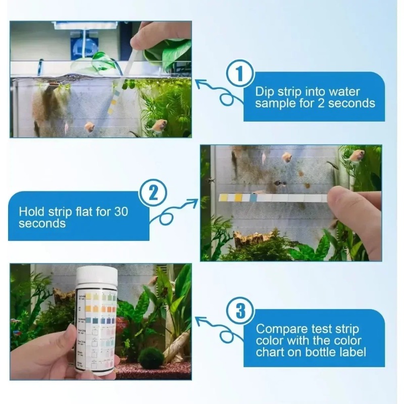 Aquarium Test Strip  Freshwate - Aquarium Fish Quality reseña y precio