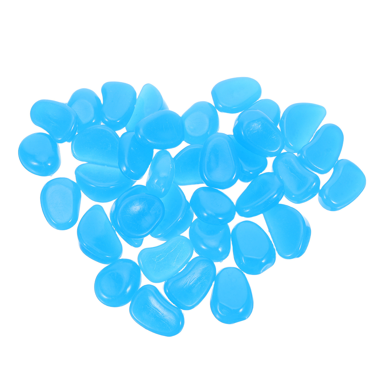 50Pcs Glow-in-Dark Pebbles Blu - Aquarium Fish That Glow In The Dark reseña y precio