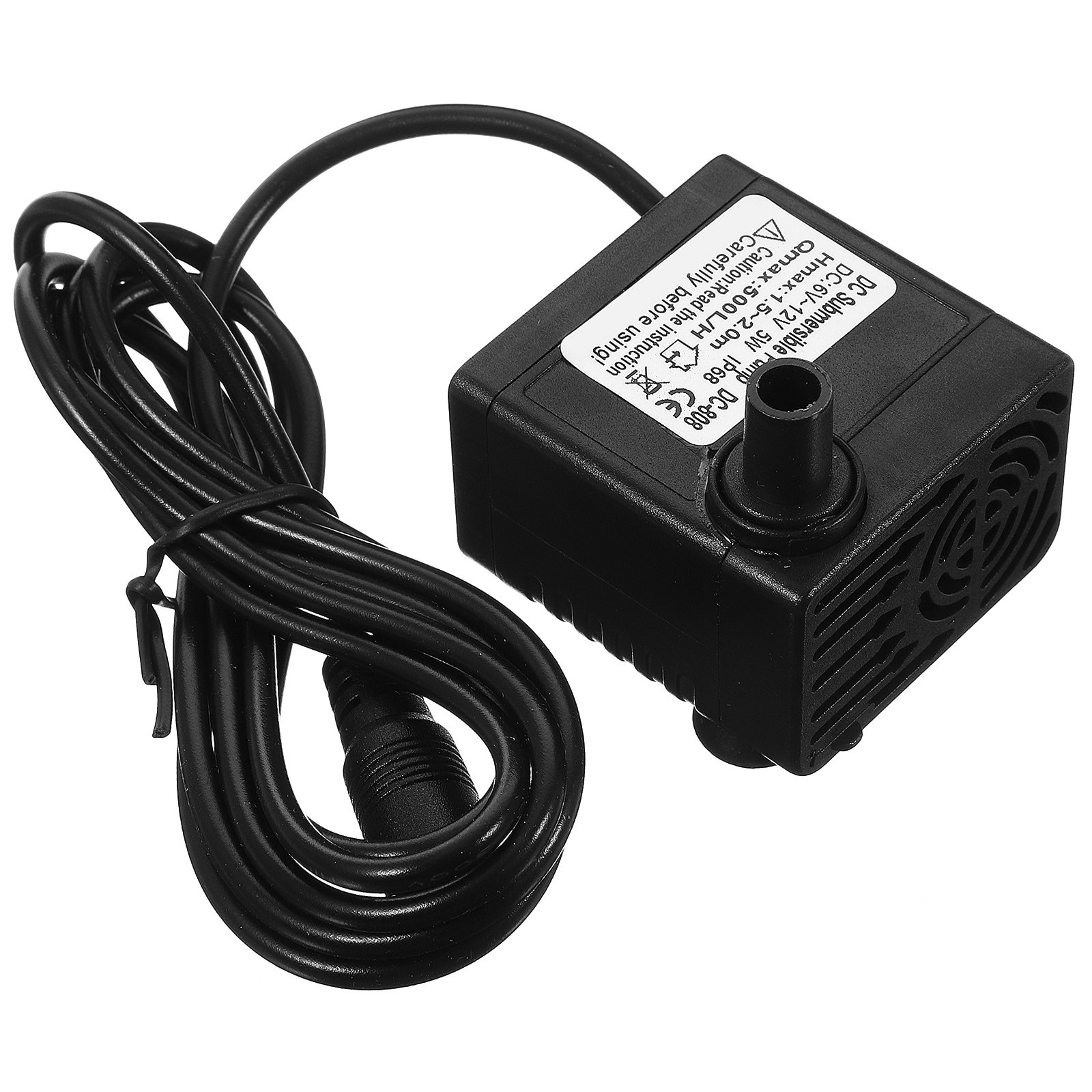 -12V 5W Black Submersible Wate - Aquarium Fish Rate reseña y precio