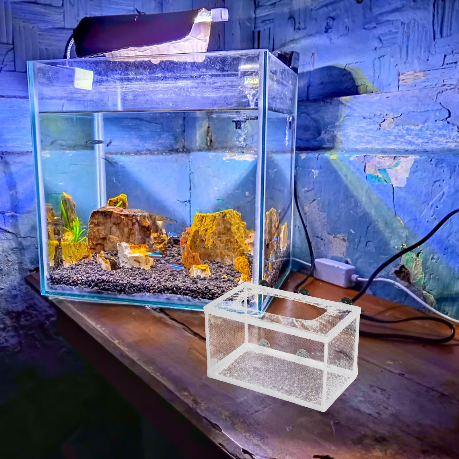 Fish Net Breeding Hatchery Box - Aquarium Fish Rate reseña y precio
