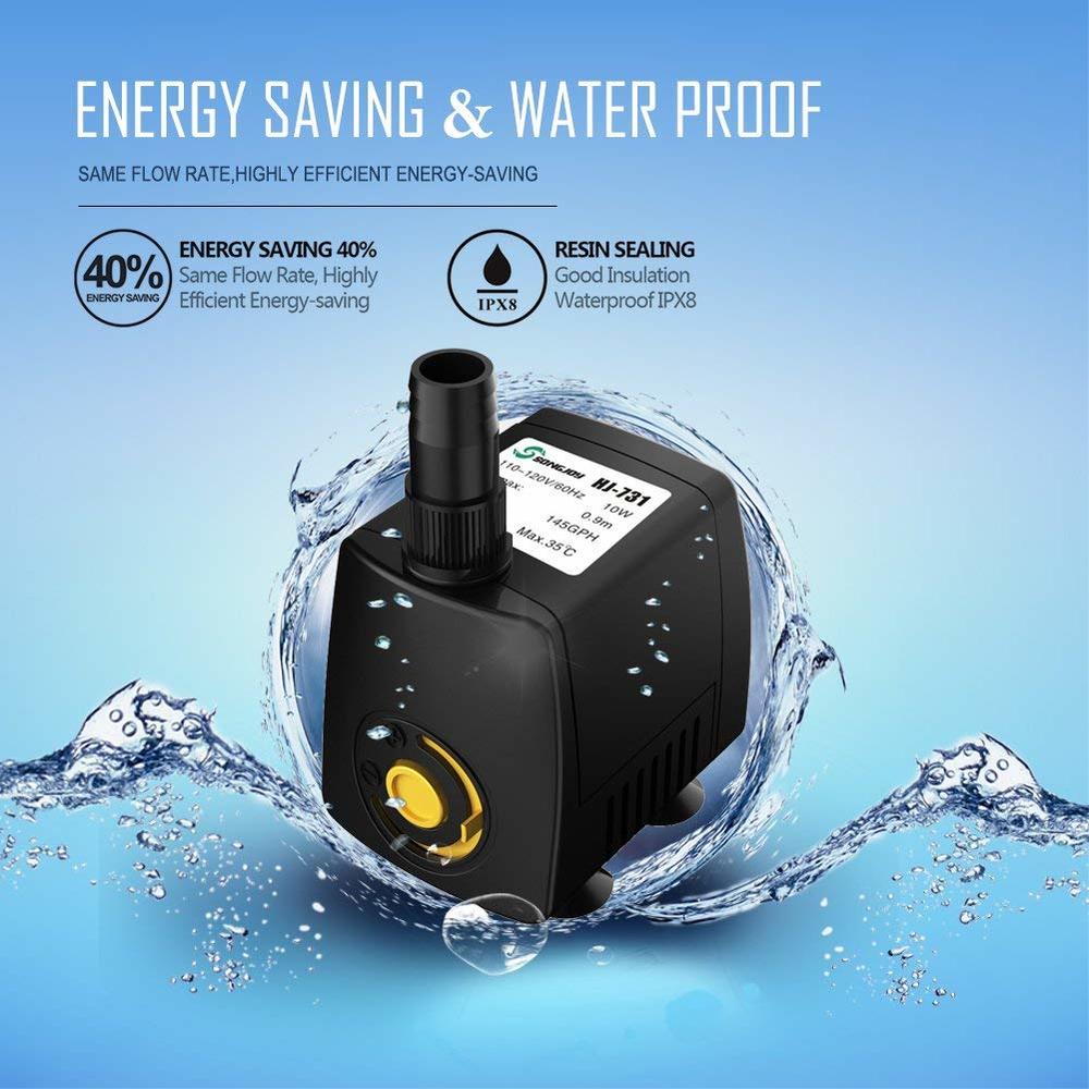 220V 300-800L/h Submersible Wa - Aquarium Fish Rate reseña y precio