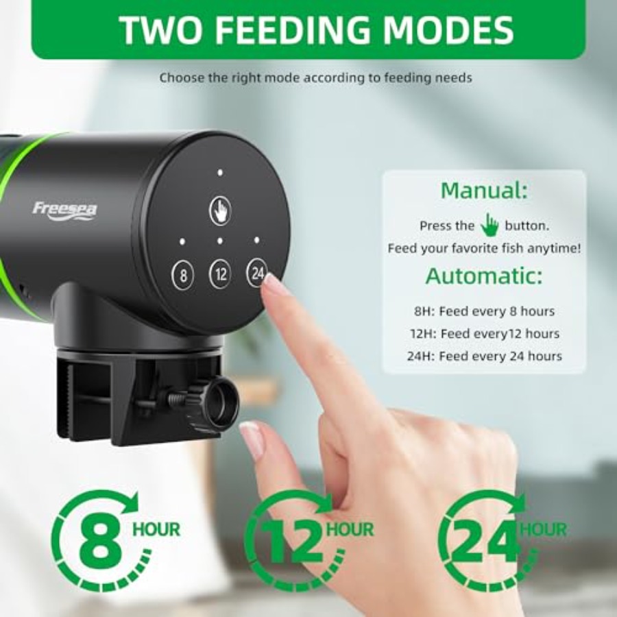 【Spot goods】Automatic Fish Fee - Aquarium Fish Usa reseña y precio