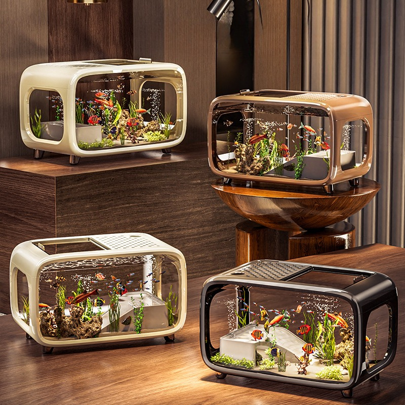 Luxury Covered Desktop Fish Ta - Aquarium Fish Names reseña y precio