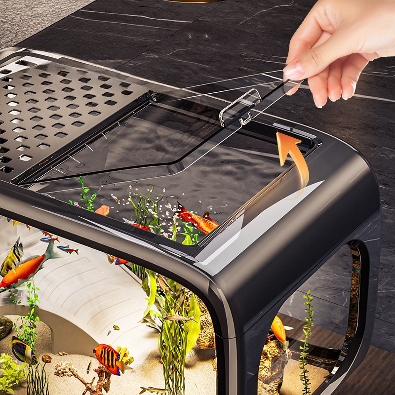 Luxury Covered Desktop Fish Ta - Aquarium Fish Names reseña y precio