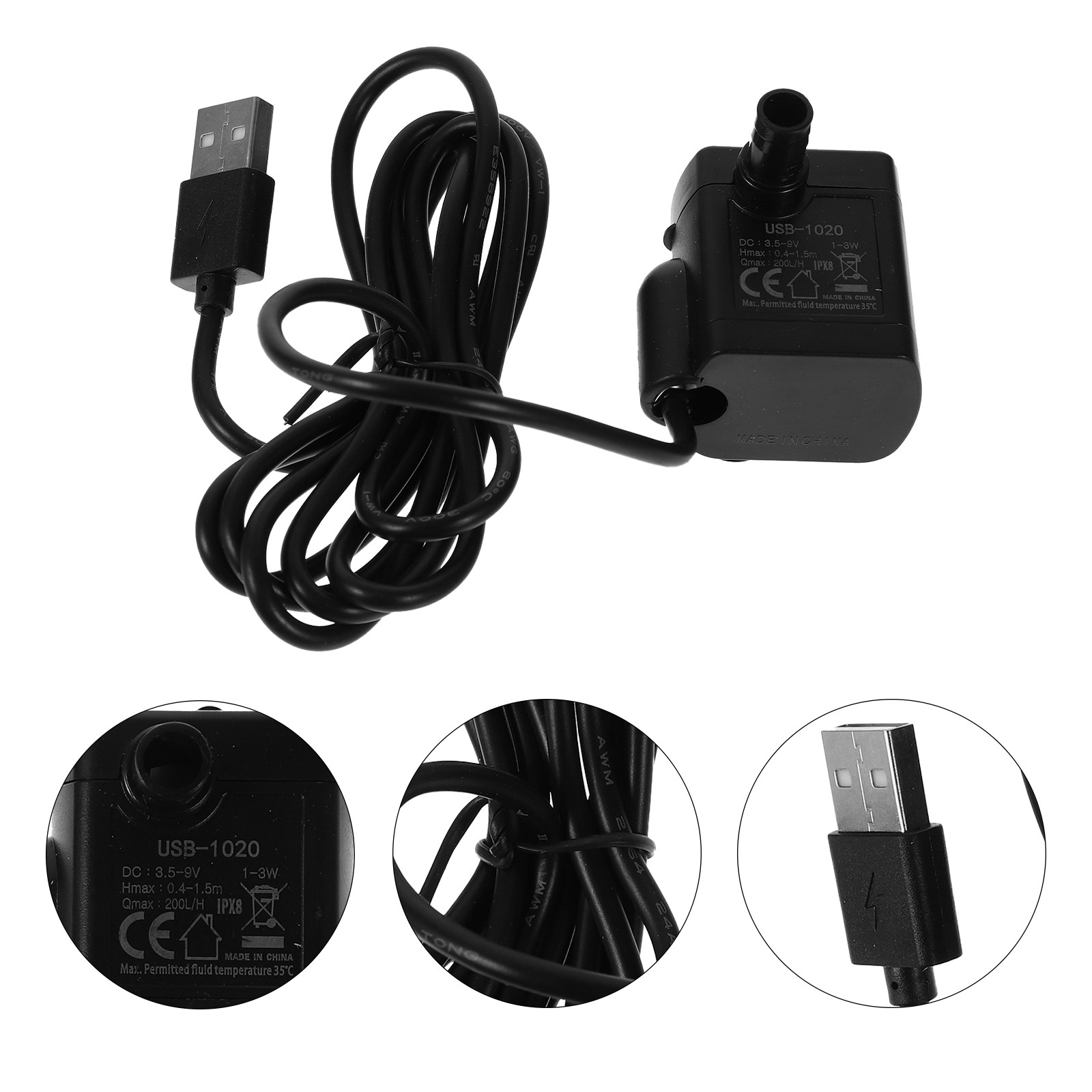 Mini Submersible Water Pump Lo - Aquarium Fish Rate reseña y precio