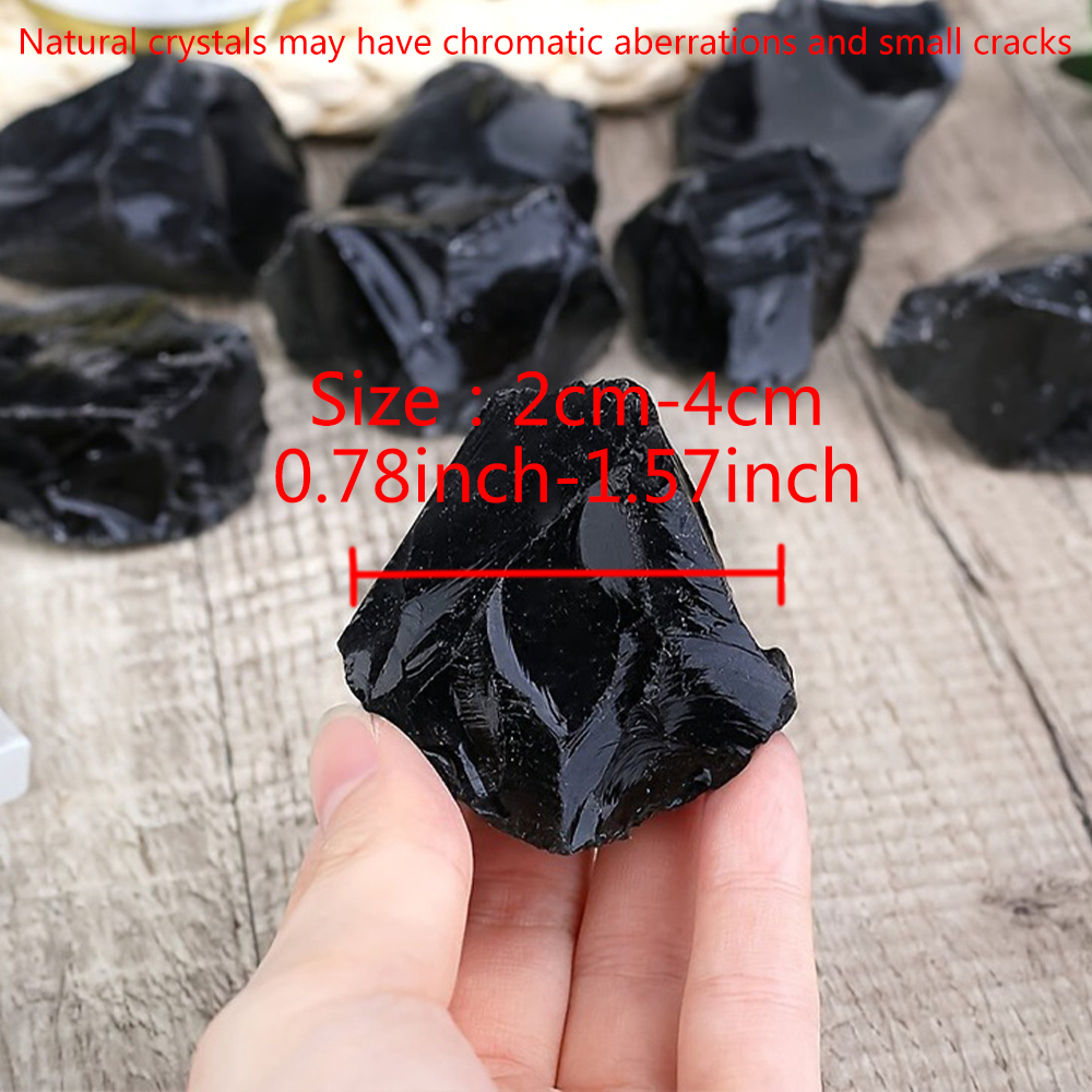 Natural Black Obsidian Raw Sto - Aquarium Fish Names reseña y precio
