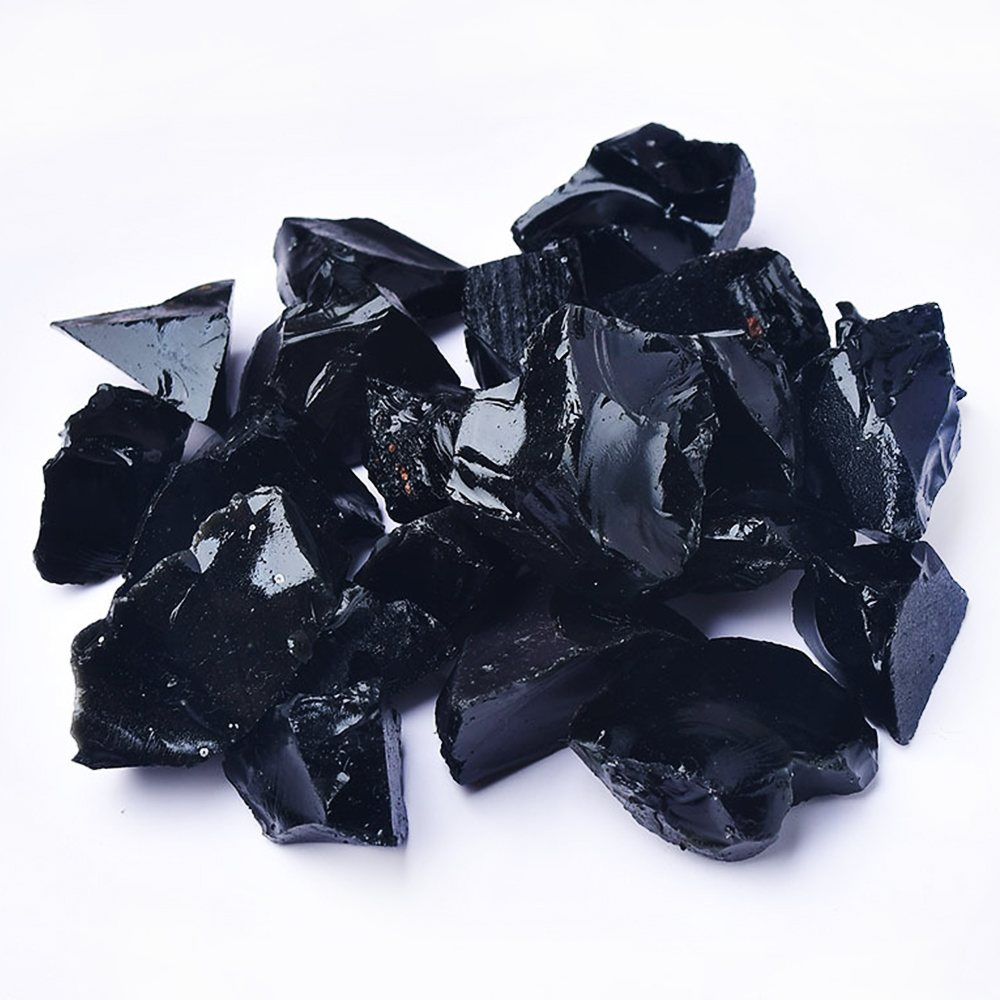 Natural Black Obsidian Raw Sto - Aquarium Fish Names reseña y precio