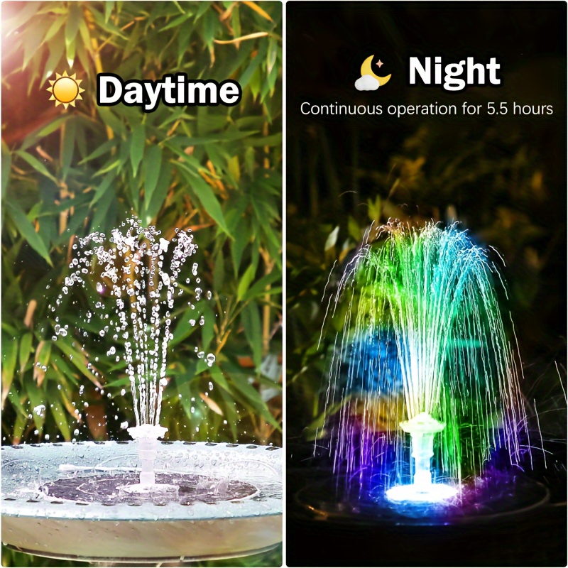 3.5W LED Solar Fountain with B - Aquarium Fish Types reseña y precio
