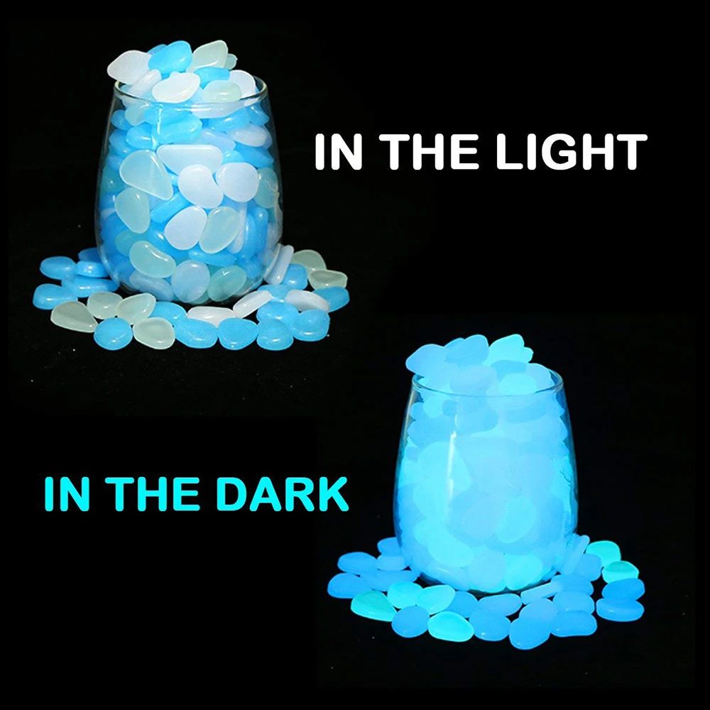 Glow Rocks 100/300Pcs Glow in  - Aquarium Fish That Glow In The Dark reseña y precio