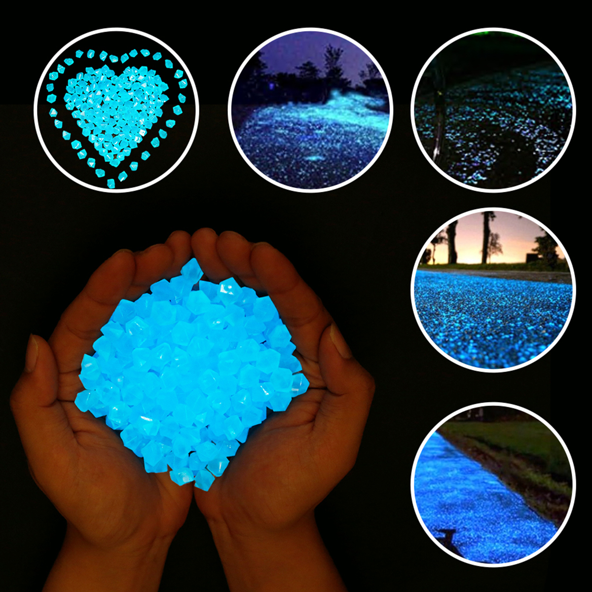 Glow Rocks 100/300Pcs Glow in  - Aquarium Fish That Glow In The Dark reseña y precio