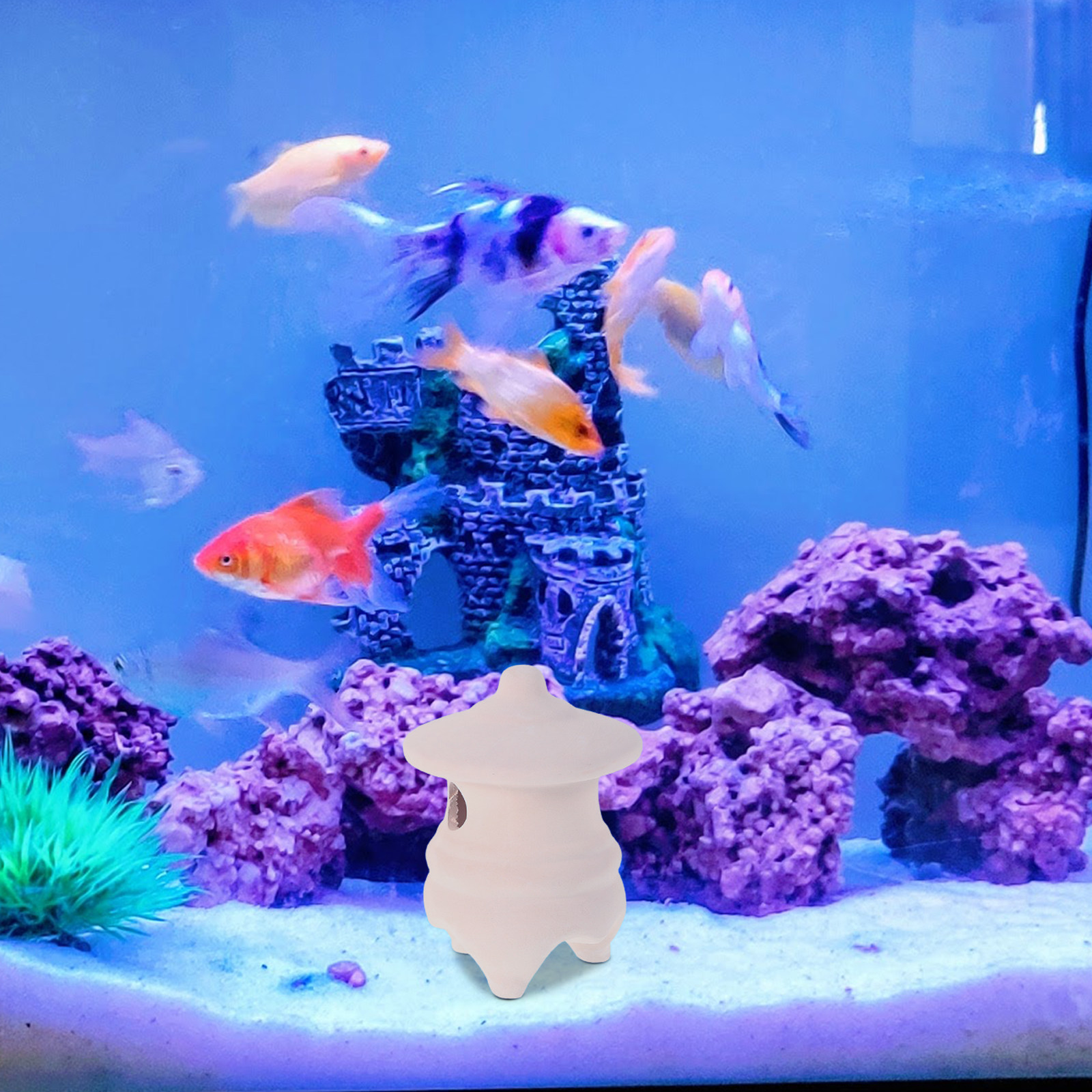 2Pcs Fish Tank Decoration Cera - Aquarium Fish Japanese reseña y precio