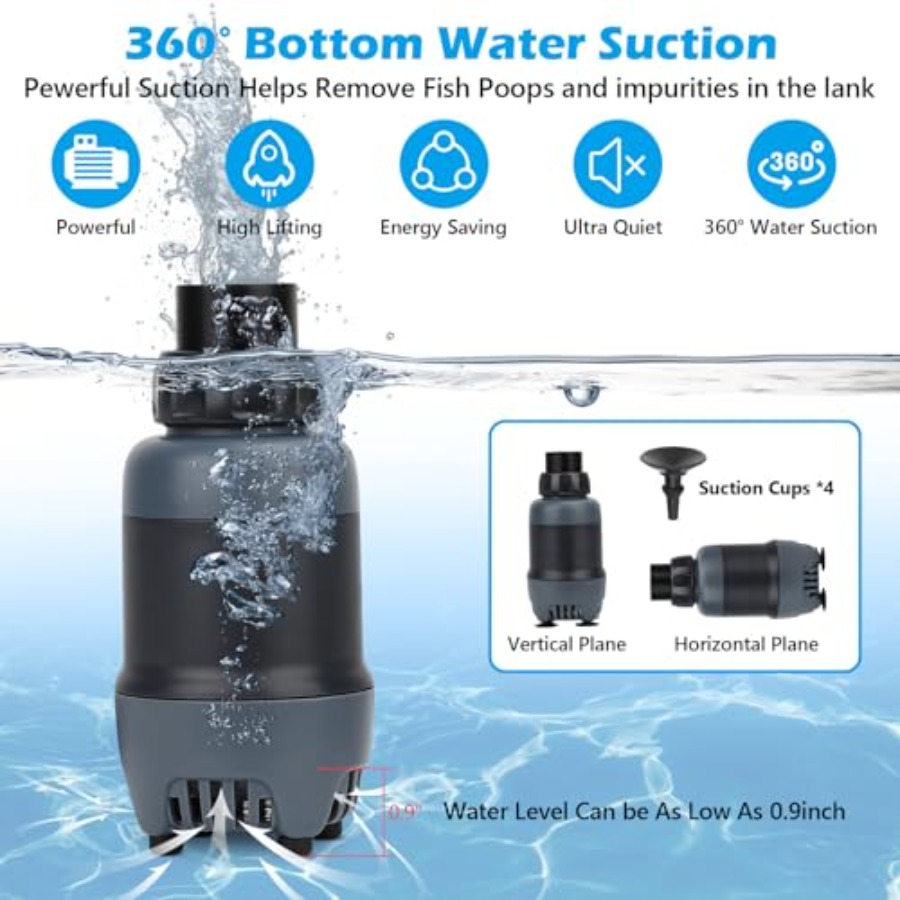 Aquarium water pump for fish t - Aquarium Fish Rate reseña y precio