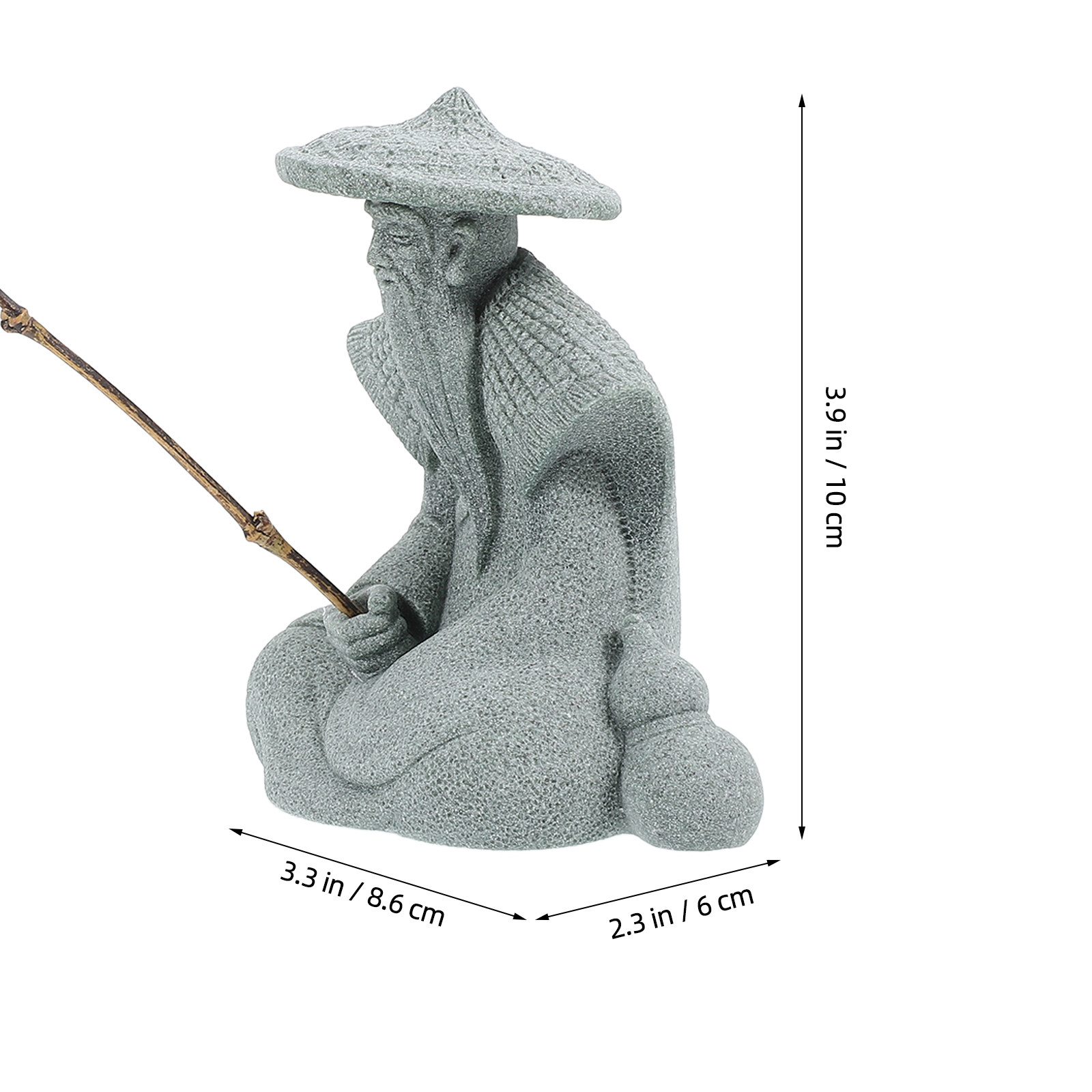 Resin Fisherman Statue Mini fo - Aquarium Fish Japanese reseña y precio