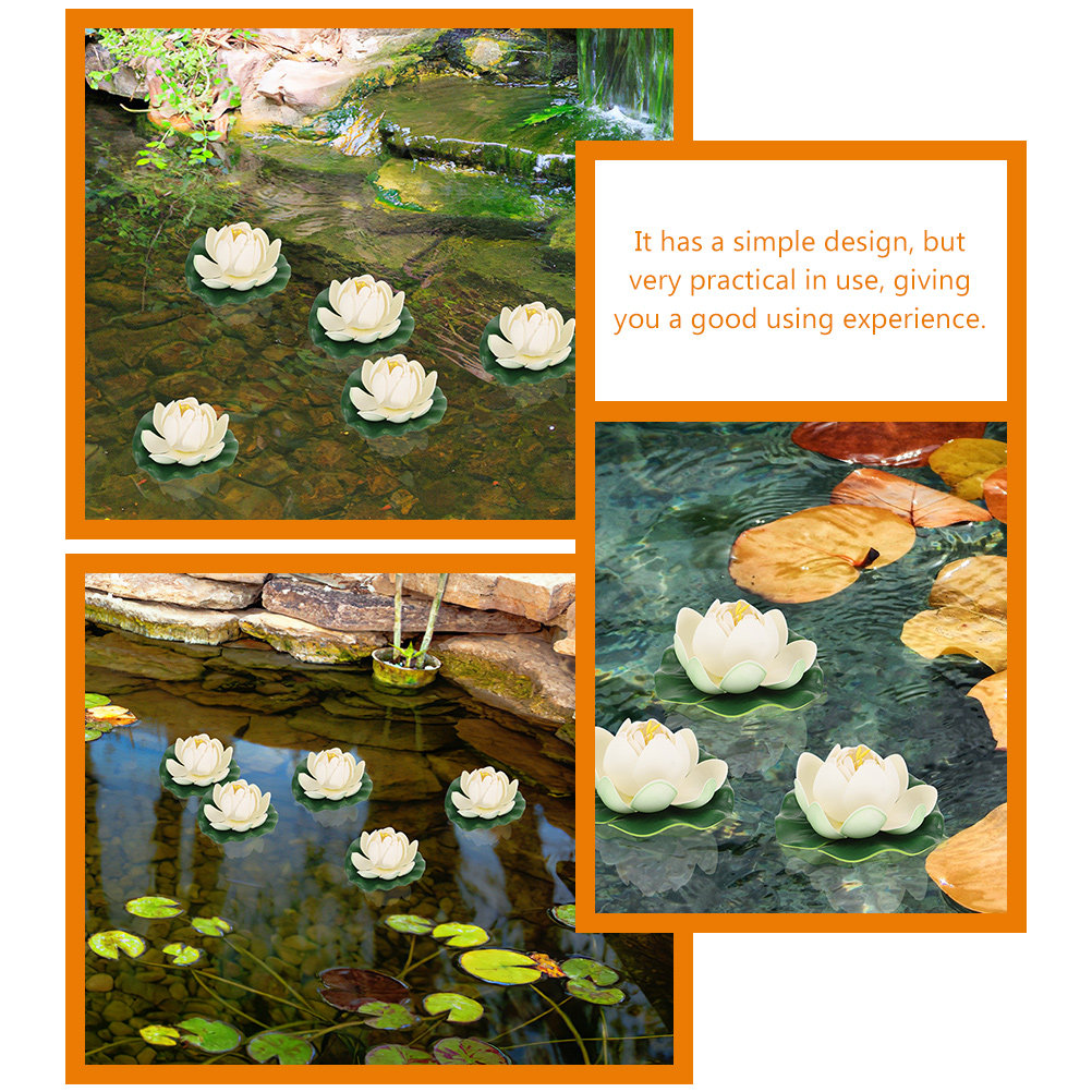 6Pcs Artificial Lotus Flower D - Aquarium Fish Usa reseña y precio