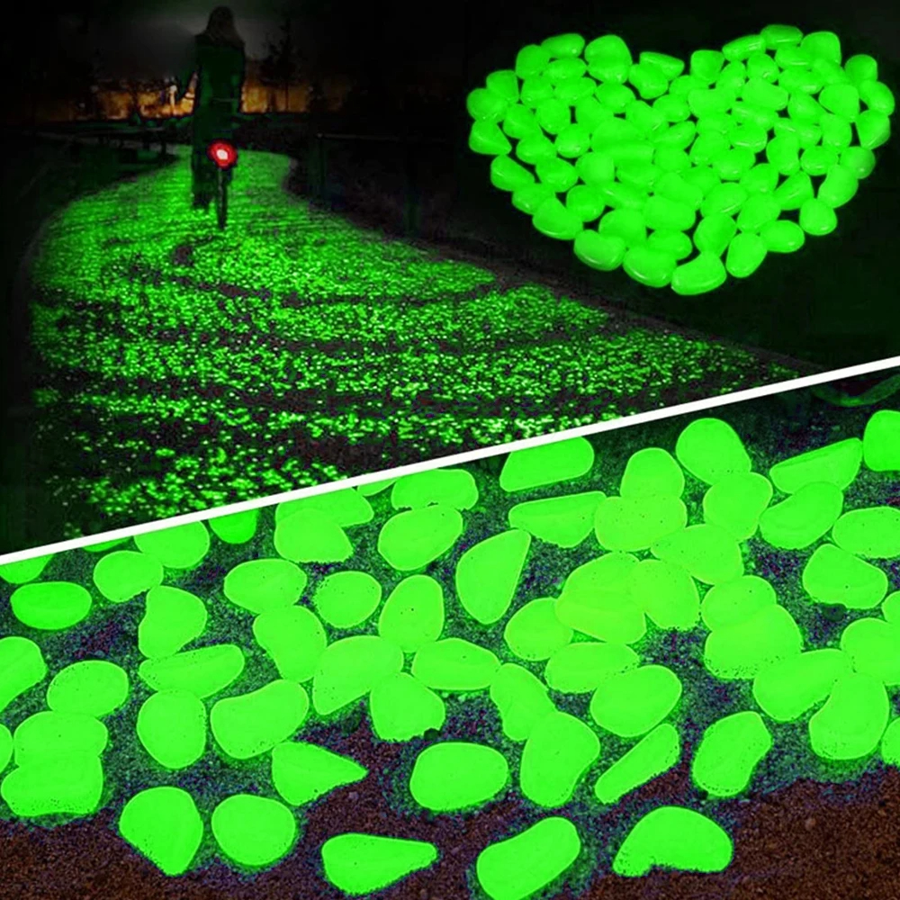 300Pcs Glow Rocks in The Dark  - Aquarium Fish That Glow In The Dark reseña y precio