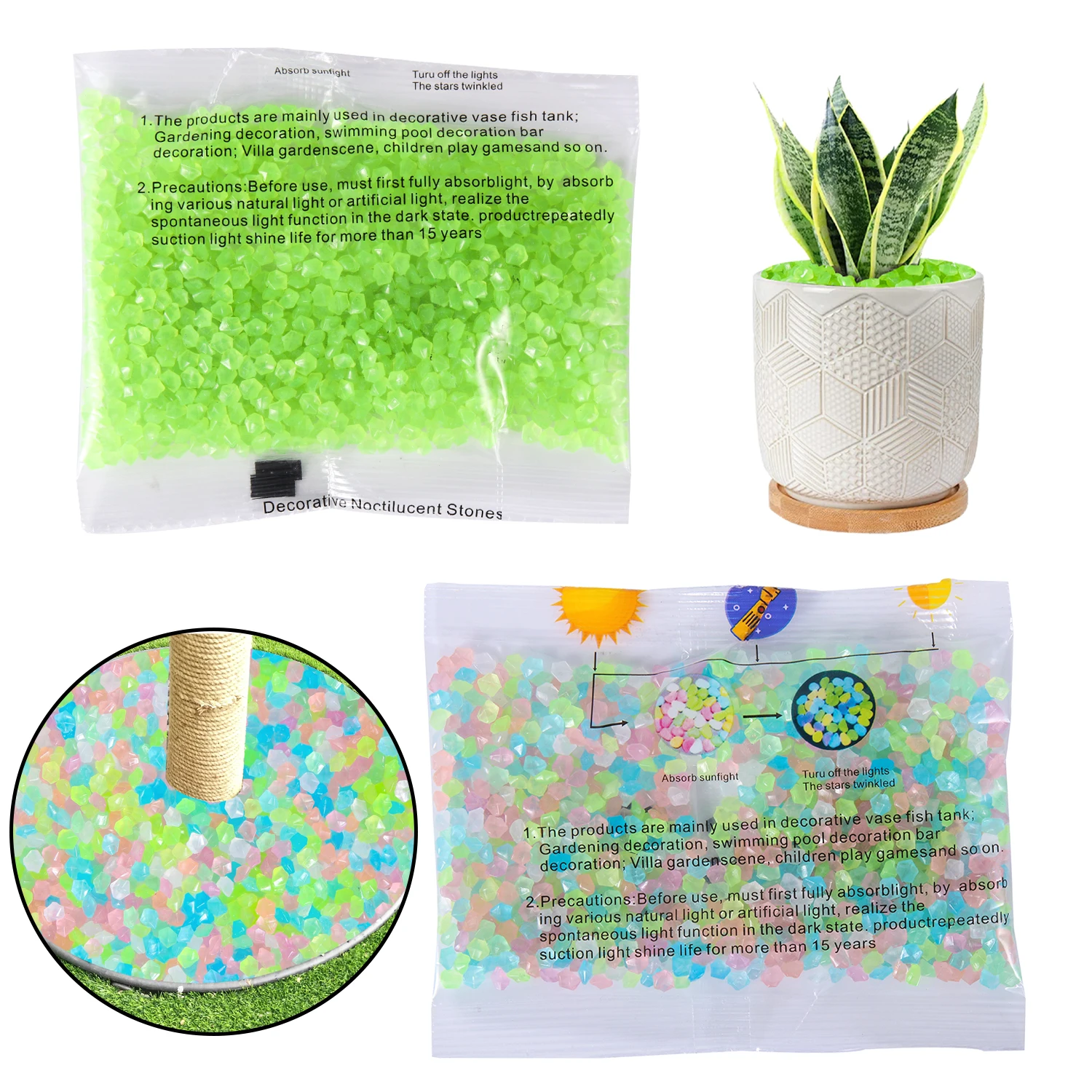 50g/Bag Decor Luminous Sand 3- - Aquarium Fish That Glow In The Dark reseña y precio