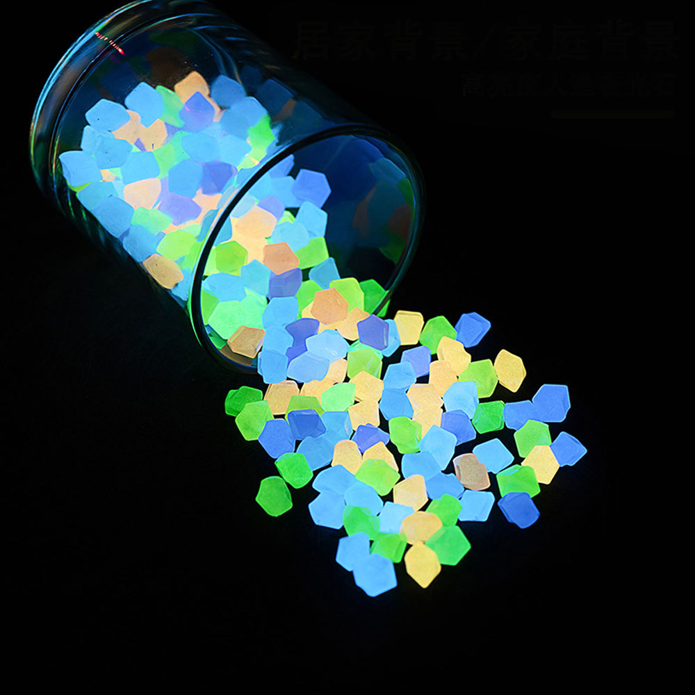 100pcs 14*11mm Dark Pebbles Pe - Aquarium Fish That Glow In The Dark reseña y precio