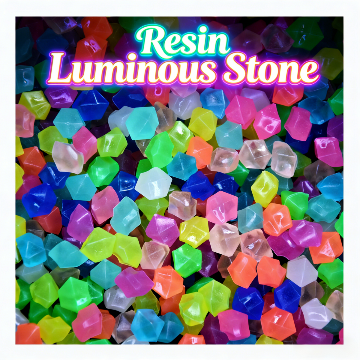100pcs 14*11mm Dark Pebbles Pe - Aquarium Fish That Glow In The Dark reseña y precio