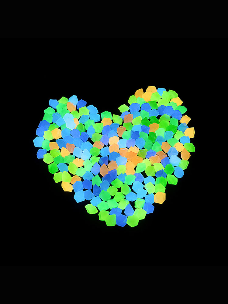 100pcs 14*11mm Dark Pebbles Pe - Aquarium Fish That Glow In The Dark reseña y precio