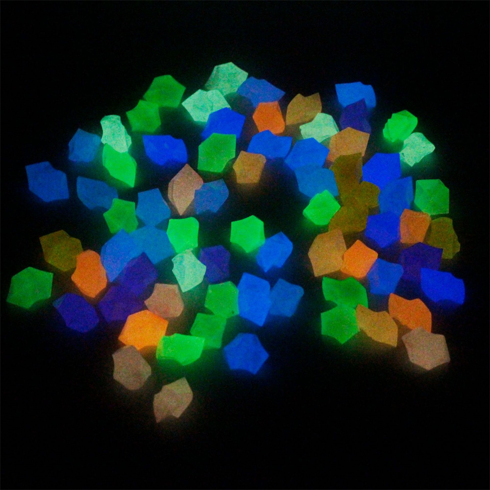 100pcs 14*11mm Dark Pebbles Pe - Aquarium Fish That Glow In The Dark reseña y precio