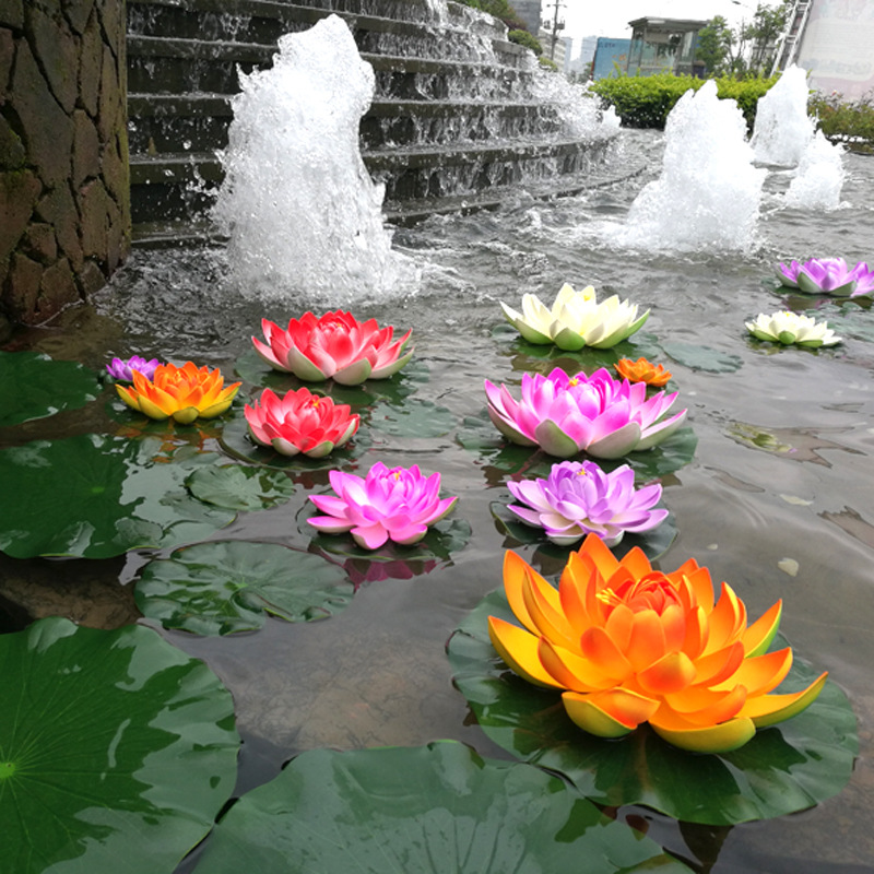10cm/18cm Artificial Lotus Fak - Aquarium Fish Names reseña y precio