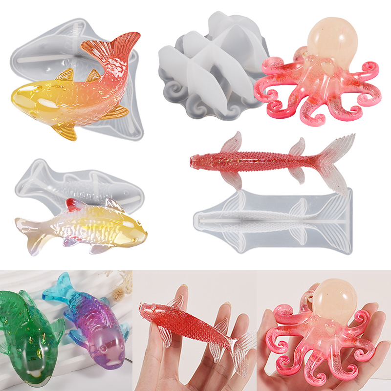 3D Koi Fish Shaped Epoxy Resin - Aquarium Fish Types reseña y precio