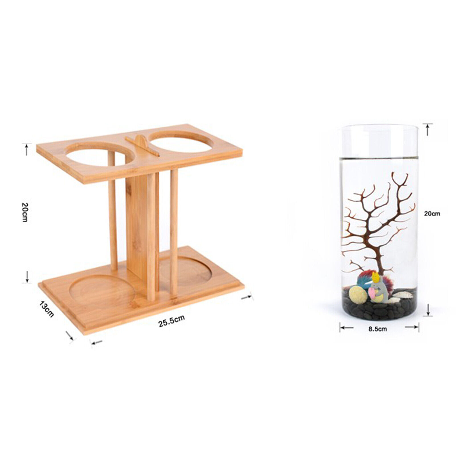 Glass Betta Fish Tank with LED - Aquarium Fish Names reseña y precio