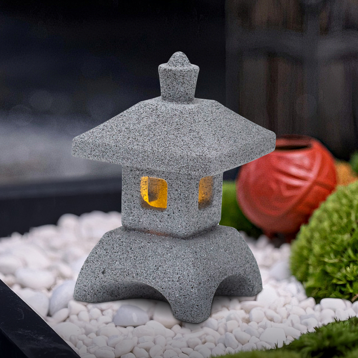 Japanese Lantern Pagoda Statue - Aquarium Fish Japanese reseña y precio