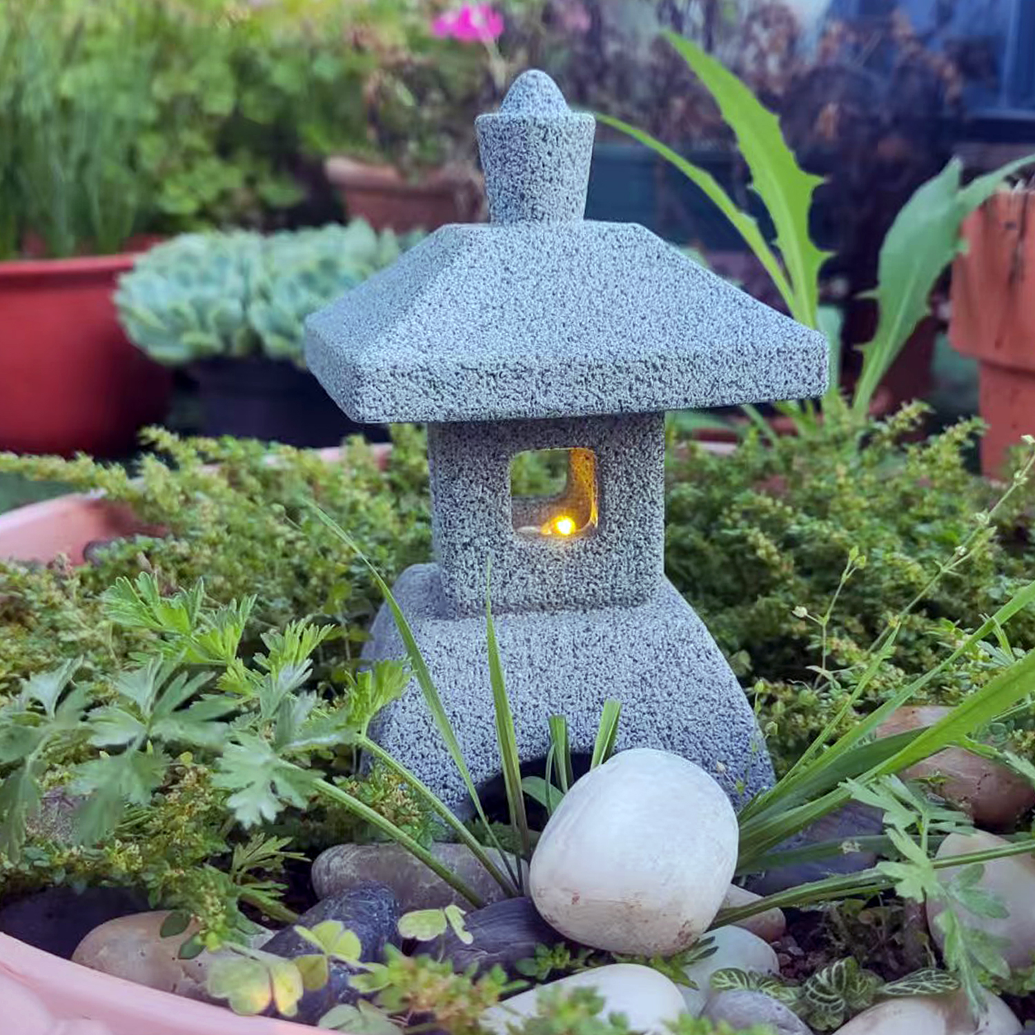 Japanese Lantern Pagoda Statue - Aquarium Fish Japanese reseña y precio