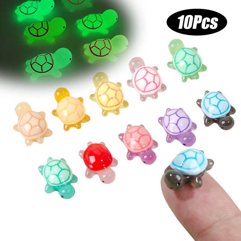 10Pcs Mini Luminous Turtle Hom - Aquarium Fish Names reseña y precio