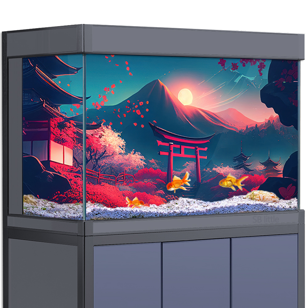 Aquarium Background Sticker De - Aquarium Fish Japanese reseña y precio