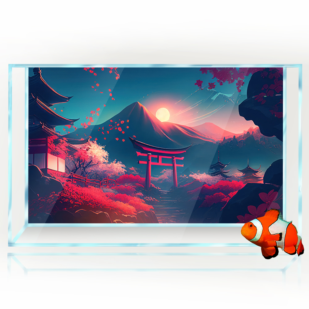 Aquarium Background Sticker De - Aquarium Fish Japanese reseña y precio