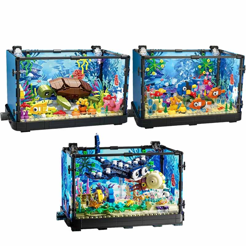 Fish Tank Building Block Set w - Aquarium Fish Types reseña y precio
