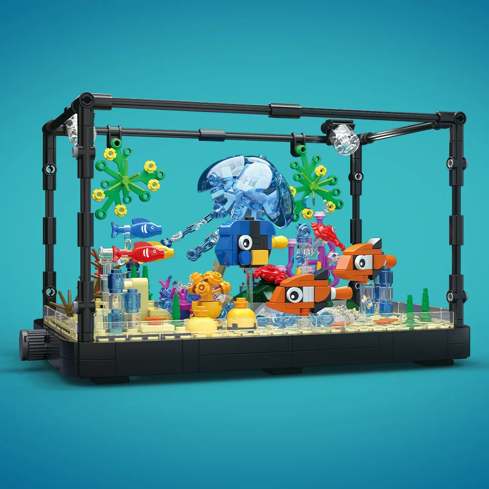 Fish Tank Building Block Set w - Aquarium Fish Types reseña y precio