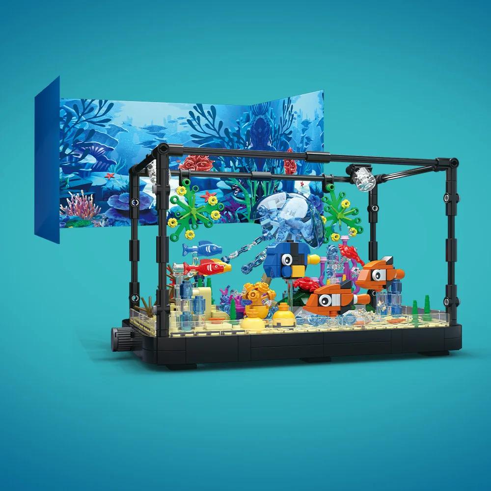 Fish Tank Building Block Set w - Aquarium Fish Types reseña y precio