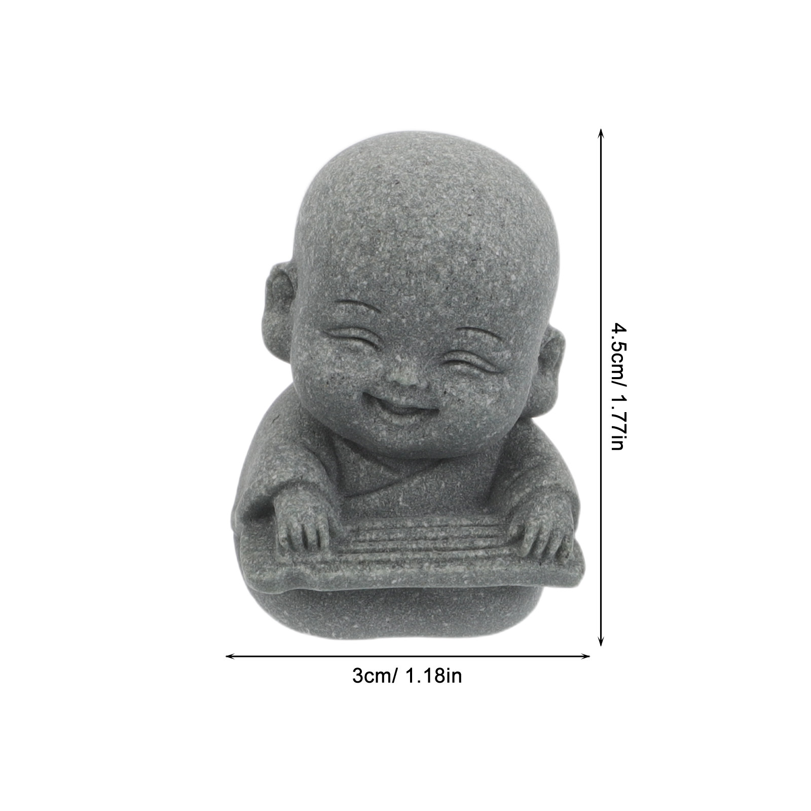 4Pcs Zen Monk Sandstone Statue - Aquarium Fish Japanese reseña y precio