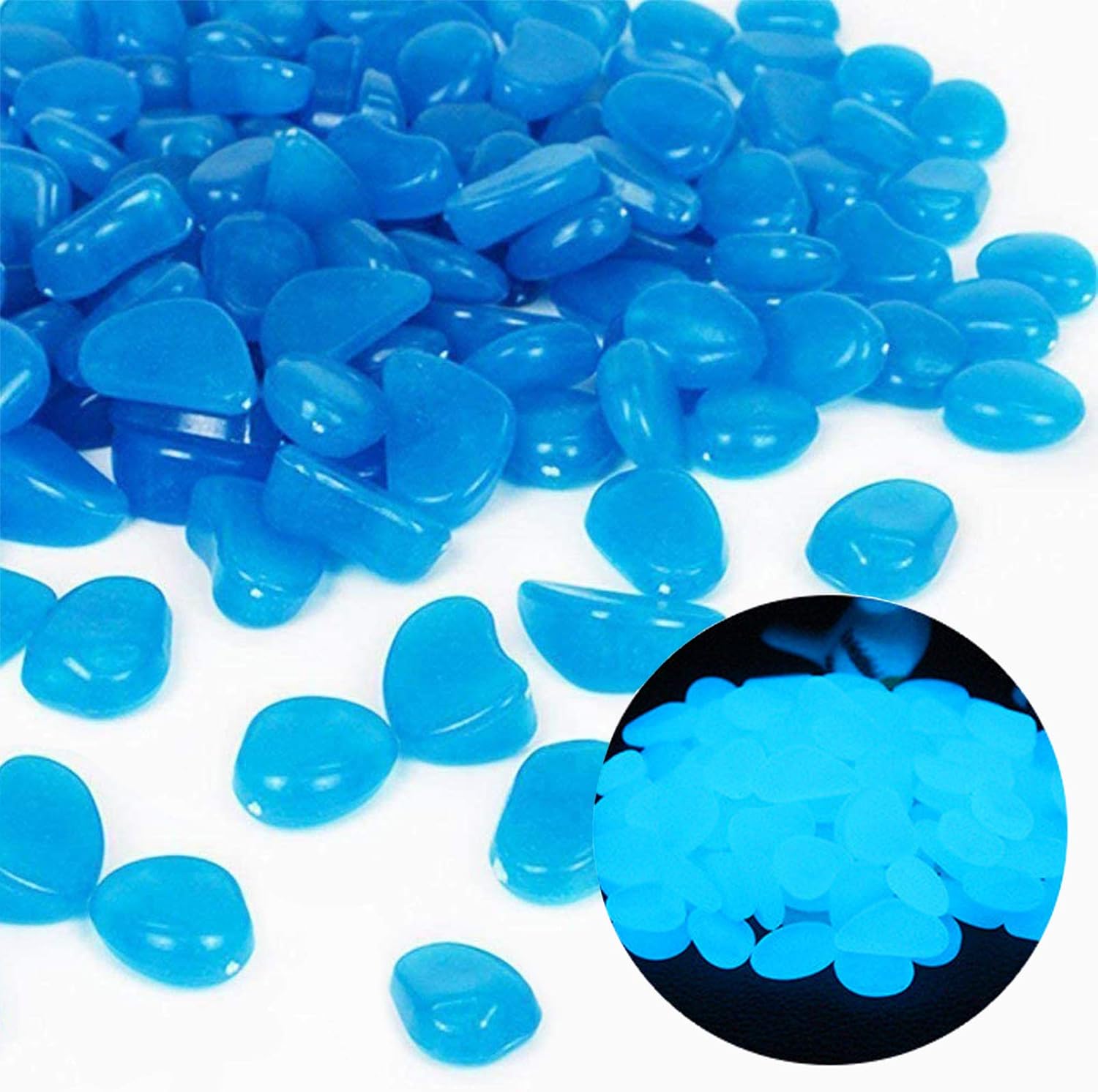Fish Tank Rocks Glow Blue Pebb - Aquarium Fish Types reseña y precio