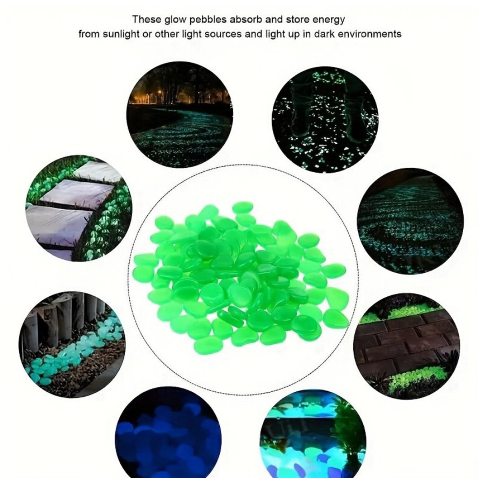 200/400/600/1000pcs Glow In Th - Aquarium Fish That Glow In The Dark reseña y precio