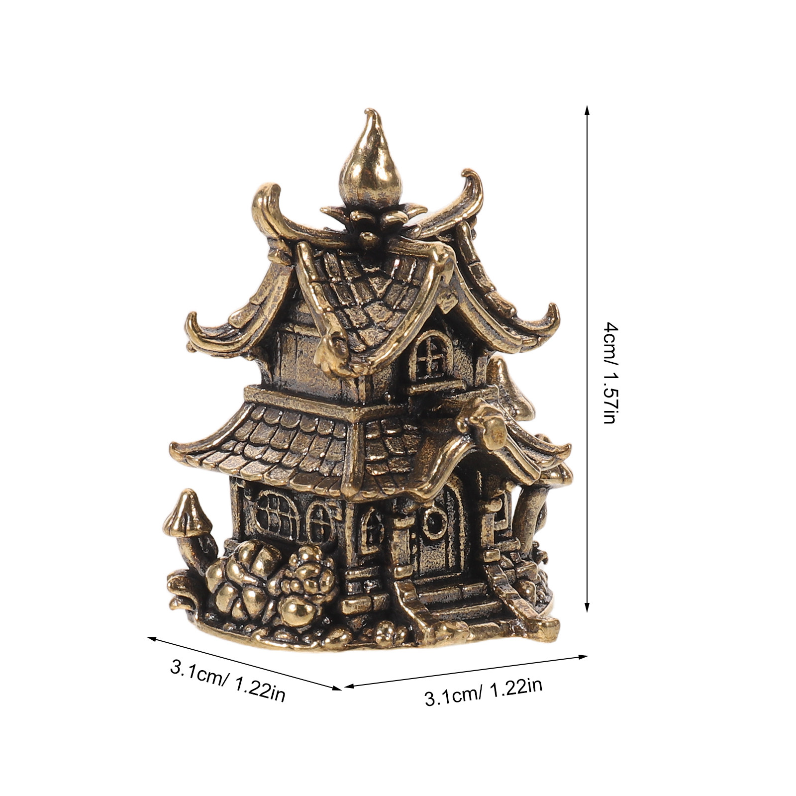 Small Brass Japanese Pagoda Or - Aquarium Fish Japanese reseña y precio