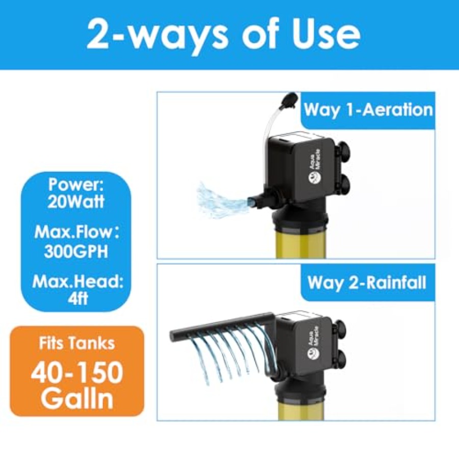 Internal Power Filter for 40-1 - Aquarium Fish Rate reseña y precio