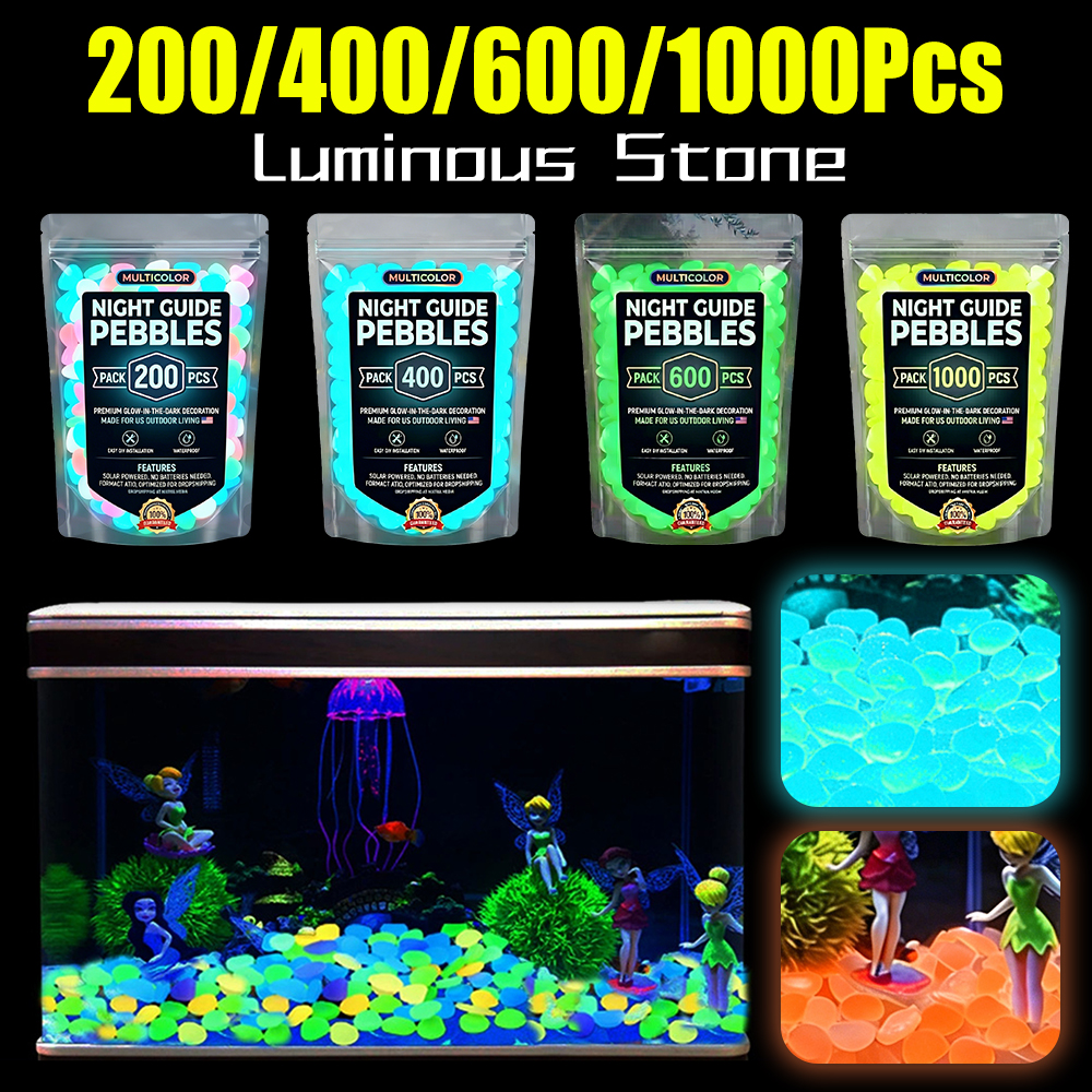 200-1000Pcs Stone Glow In Dark - Aquarium Fish That Glow In The Dark reseña y precio