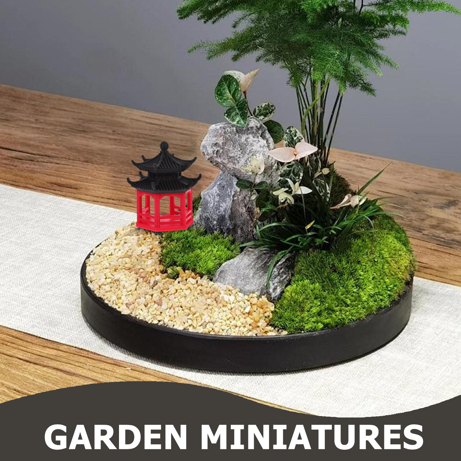 Miniature Hexagon Pavilion Bon - Aquarium Fish Japanese reseña y precio