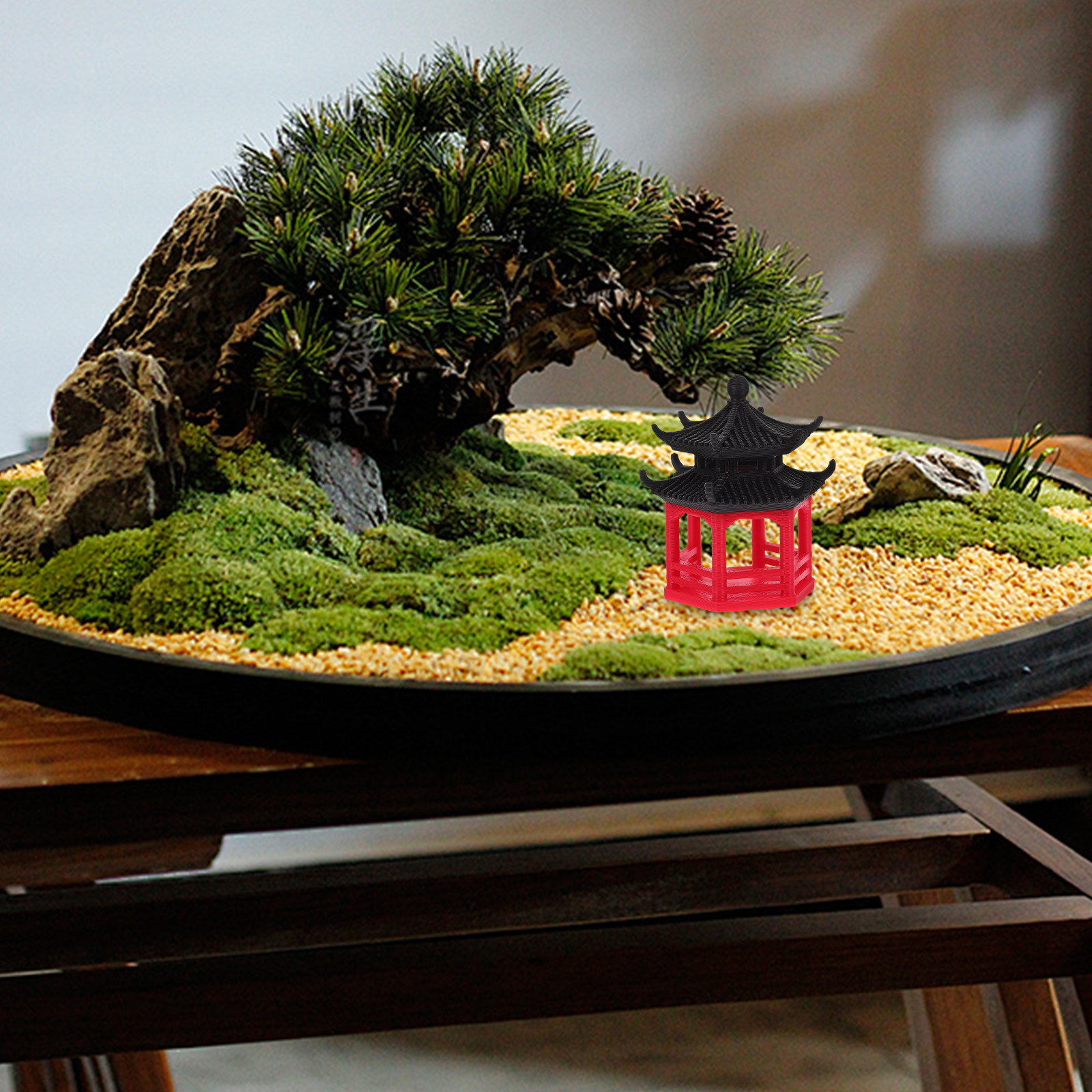 Miniature Hexagon Pavilion Bon - Aquarium Fish Japanese reseña y precio